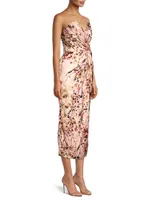 Come On Home Floral Midi-Dress