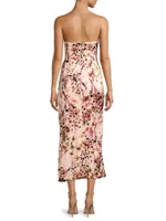 Come On Home Floral Midi-Dress