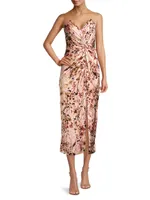 Come On Home Floral Midi-Dress