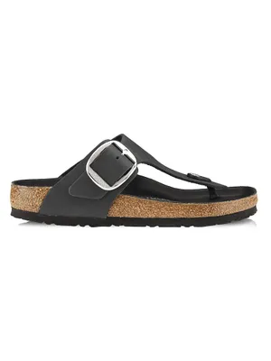 Gizeh Big Buckle Leather Sandals