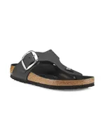 Gizeh Big Buckle Leather Sandals