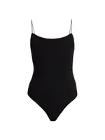 Smocked One-Piece Swimsuit