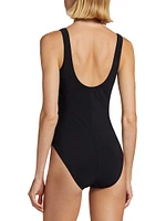 Lucy Lace-Up One-Piece Swimsuit