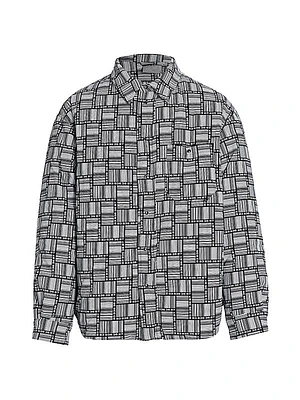 Barcode Monogram Puffer Jacket