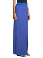 Mia Pleated Mesh Maxi Skirt