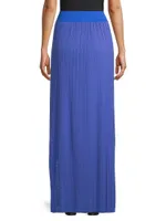 Mia Pleated Mesh Maxi Skirt