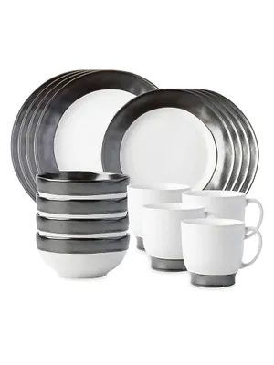 Emerson Ceramic 16-Piece Dinnerware Set