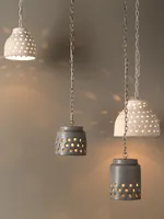 Perforated Ceramic Pendant Lamp