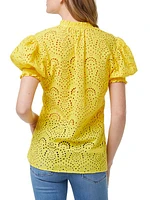 Mila Cotton Eyelet Blouse