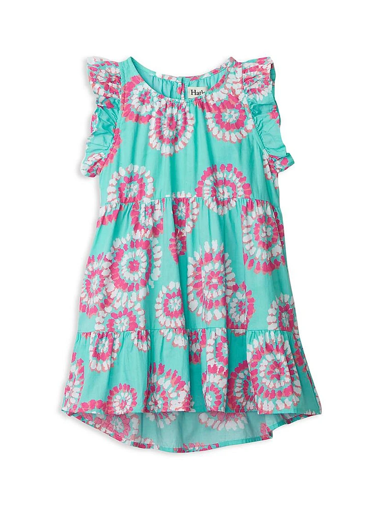 Little Girl's & Mandala-Print Woven Dress