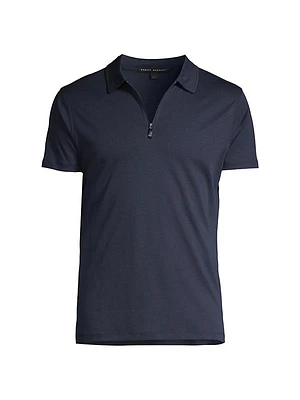 Georgia Zip-Placket Polo