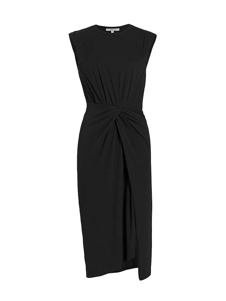 Landry Twist-Front Jersey Dress