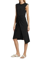 Landry Twist-Front Jersey Dress