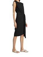 Landry Twist-Front Jersey Dress