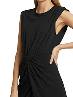 Landry Twist-Front Jersey Dress