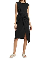 Landry Twist-Front Jersey Dress