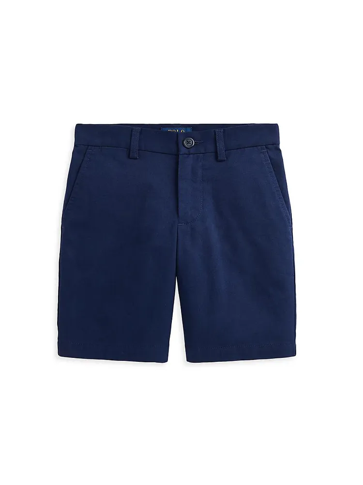 Little Boy's Straight-Fit Stretch Twill Shorts