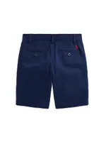 Little Boy's Straight-Fit Stretch Twill Shorts