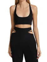 Gwen Crepe Scoopneck Bralette