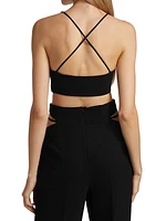 Gwen Crepe Scoopneck Bralette