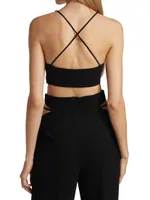 Gwen Crepe Scoopneck Bralette