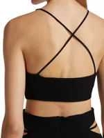 Gwen Crepe Scoopneck Bralette