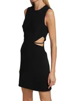 Brynn Crepe Cut-Out Mini Dress