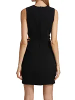 Brynn Crepe Cut-Out Mini Dress