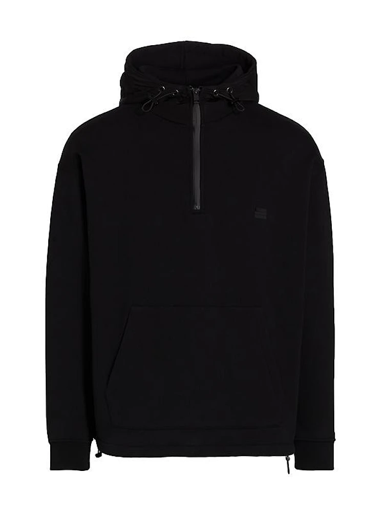 Fleece Mix Hoodie