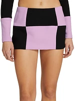 Checkered Miniskirt