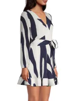 Liv Printed Wrap Dress