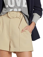 Aldi Belted High-Waisted Shorts