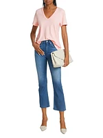 Nina High-Rise Stretch Flare Ankle Jeans