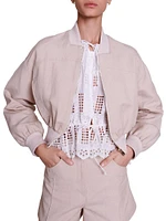 Cropped Linen Jacket