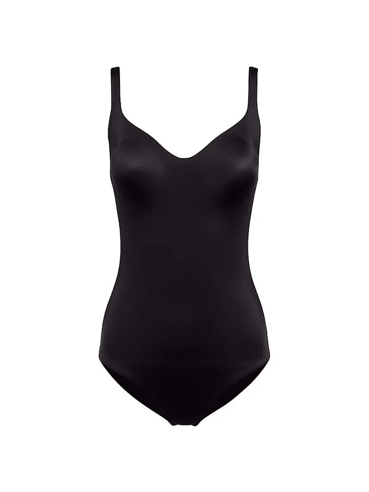 Formfitting Sleeveless V-Neck Bodysuit