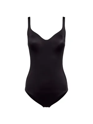 Formfitting Sleeveless V-Neck Bodysuit