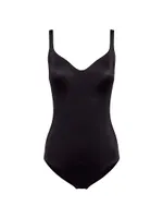 Formfitting Sleeveless V-Neck Bodysuit