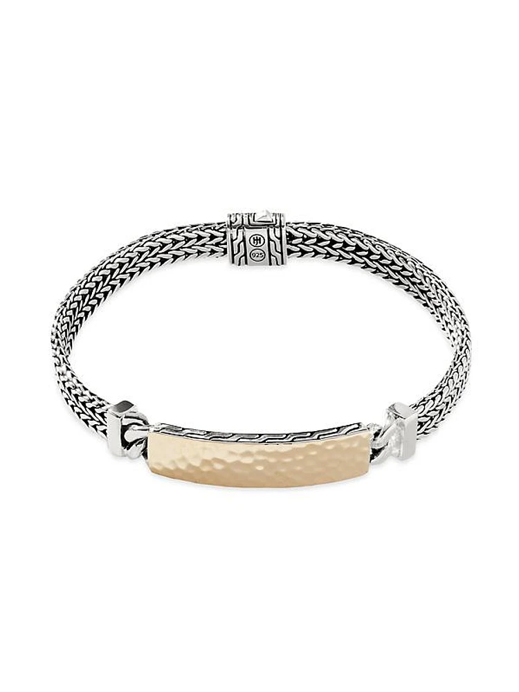 Rata Station Sterling Silver & 18K Gold Chain Bracelet