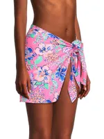 Paxton Floral-Print Sarong