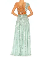 Sequin A-Line Gown