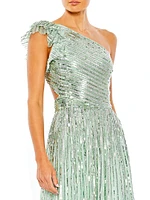 Sequin A-Line Gown