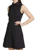 Satina Tiered Sleeveless Shirtdress