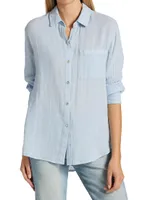 Ellis Cotton Gauze Button-Up