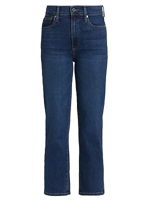 Sabine High-Rise Stretch Crop Straight-Leg Jeans