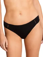 Mika Soyeuse Mesh-Trim Low-Rise Brief