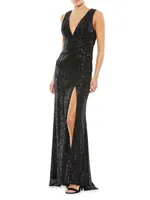 Ieena Sequin Sheath Gown