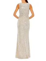 Ieena Sequin Sheath Gown