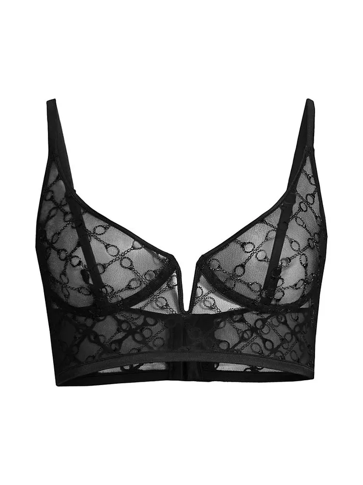 Handcuff Mesh Longline Bra