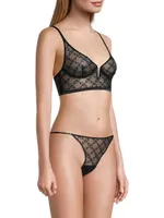 Handcuff Mesh Longline Bra