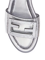 Metallic Leather Logo Slides